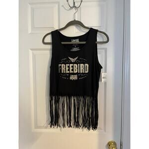 NWT Lynyrd Skynyrd Freebird Fringe Tank Top | Size Large